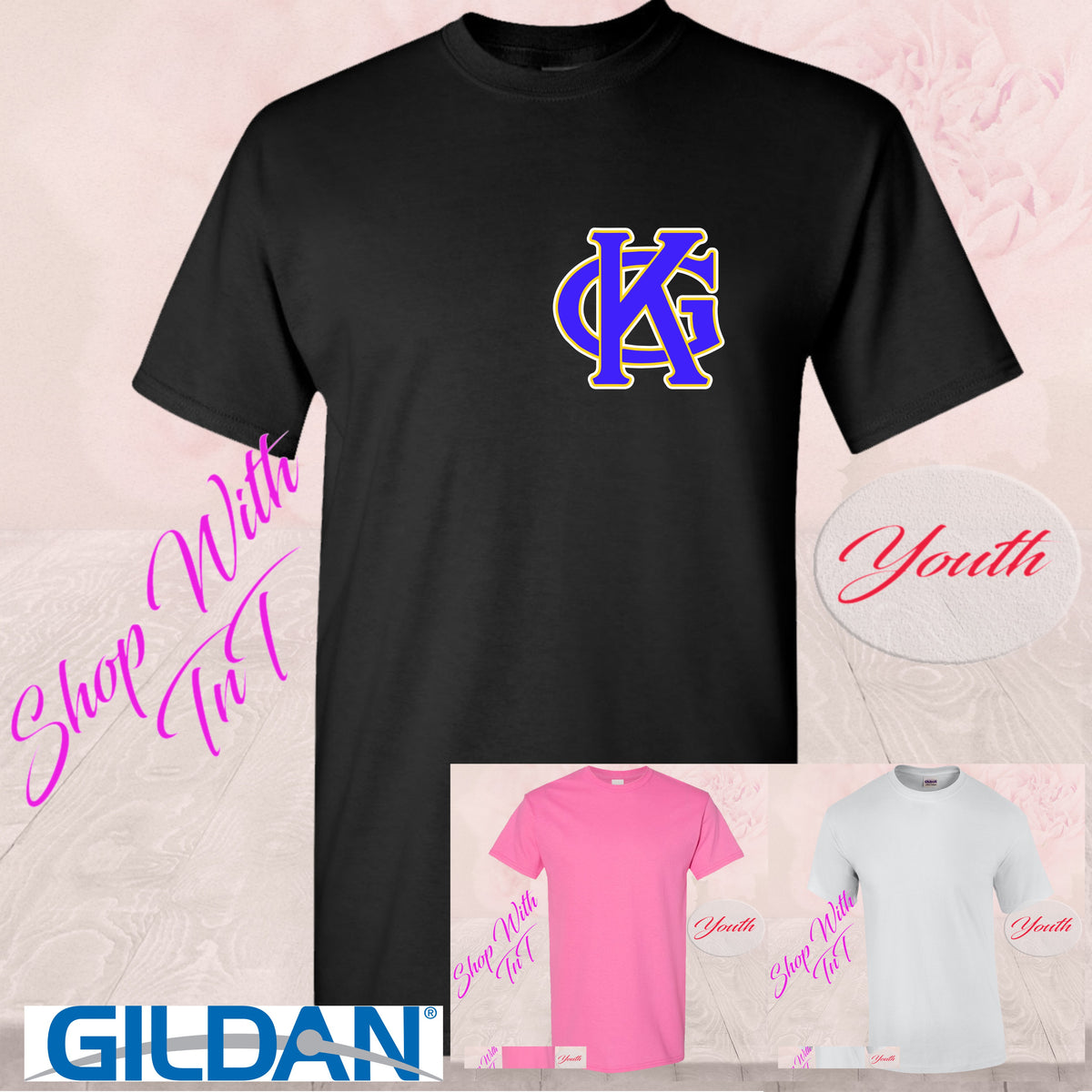 Embroidery KG King George (Blue) | T-Shirt & Tank Tops