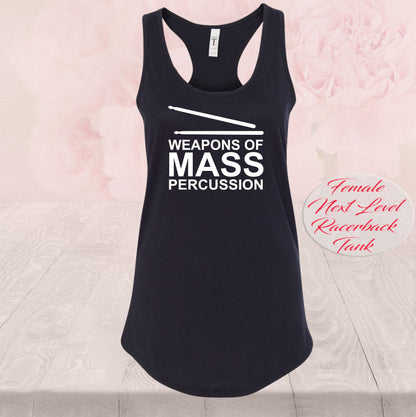 Weapons Of Mass Percussion T-Shirt - Music Lover, Drummer Gift