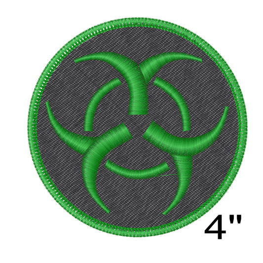 Zombie Apocalypse Biohazard Embroidered Patch