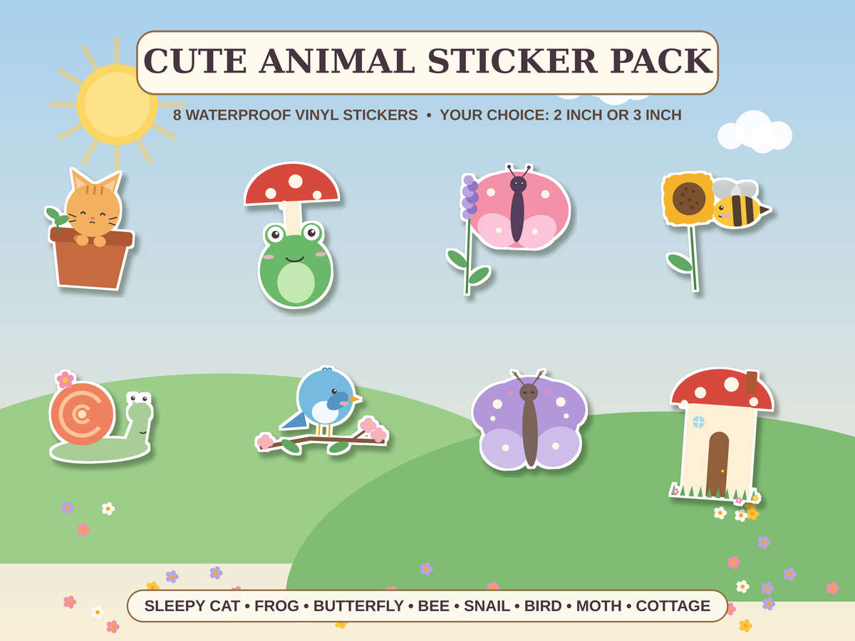 Cute Animal Sticker Pack