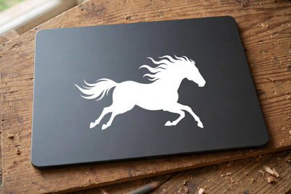 Running Horse decal applied to a tablet back