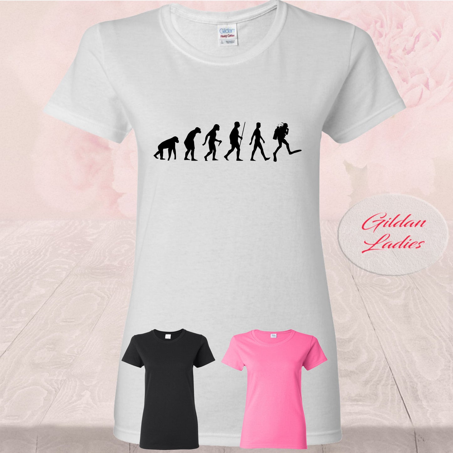 Evolution of Scuba Diver, Shirts